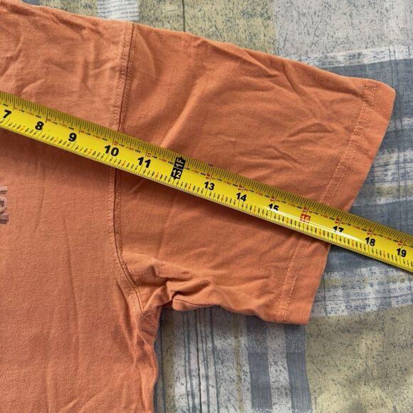 No Bad Days Orange Retro Positive Vibes Island Graphic Short Sleeve Men's Sz S - Picture 14 of 16